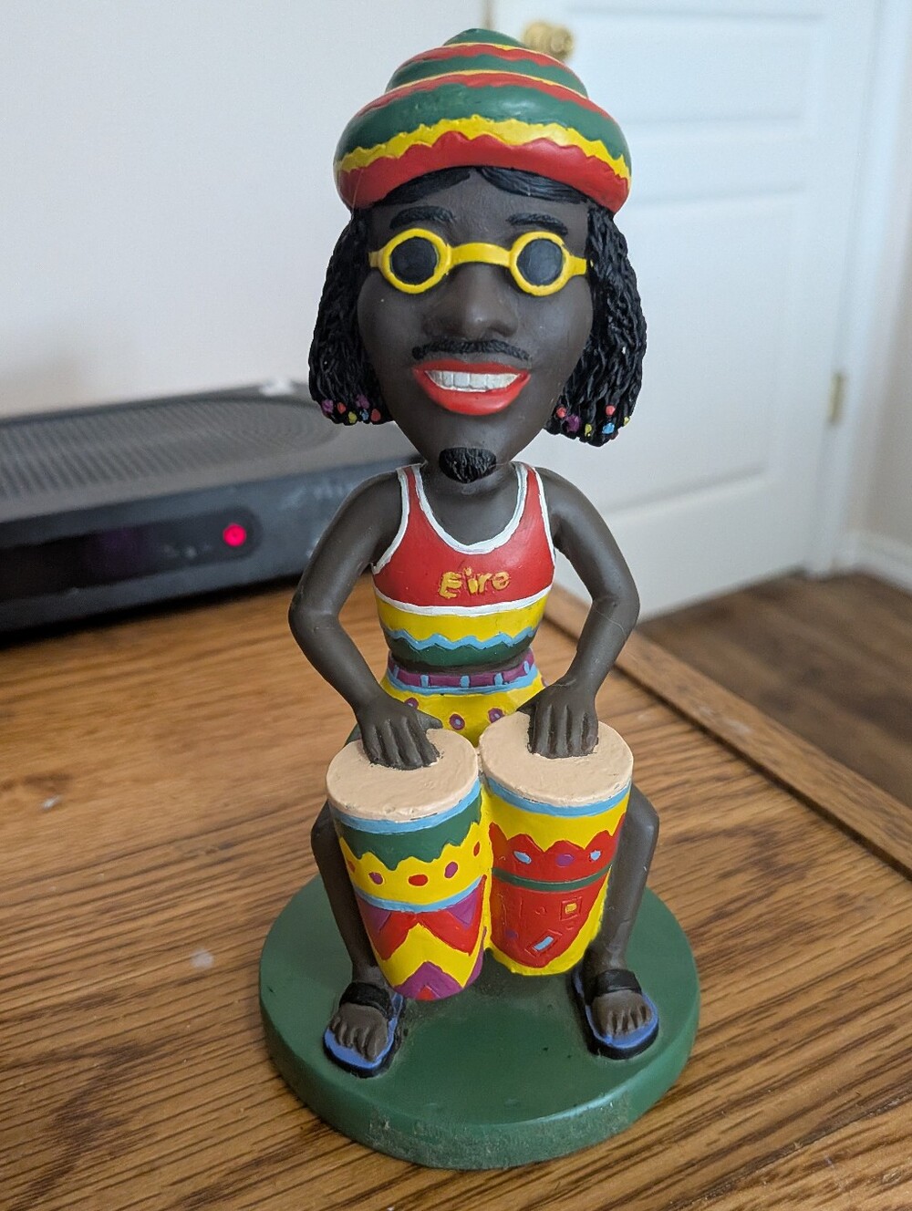 Jamaican Rasta Drummer Bobblehead